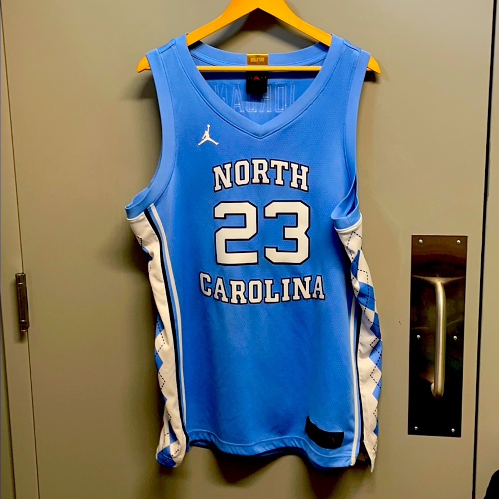 Jordan North Carolina college jersey
